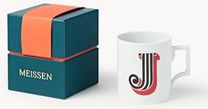 Westwing x MEISSEN, Ručne vyrobený hrnček's ozdobným motívom Initials
