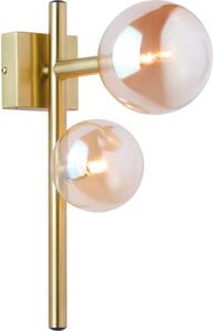 Jupiter 1900 - Nástenné svietidlo NEPTUN 2xG9/14W/230V zlatá/dymová béžová