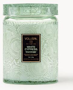 Ručne vyrobená vonná sviečka Japonica Collection (cyprus, borievka, lístky mäty a drevo)