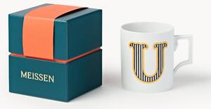 Westwing x MEISSEN, Ručne vyrobený hrnček's ozdobným motívom Initials