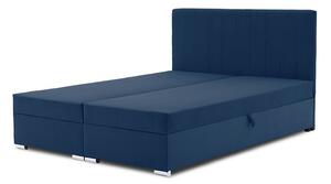 Čalúnená posteľ GRENLAND s pružinovým matracom 180x200 cm Modrá