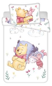 Bavlnená detská obliečka do postieľky 100x135 cm Winnie the Pooh "Pooh Hugs" – Jerry Fabrics