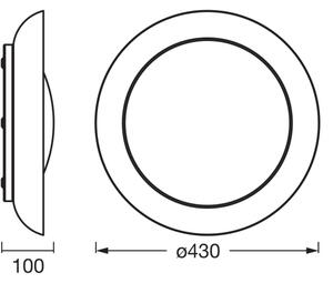 Osram -LED Stmievateľné stropné svietidlo PLATE LED/35W/230V pr. 43 cm ružové