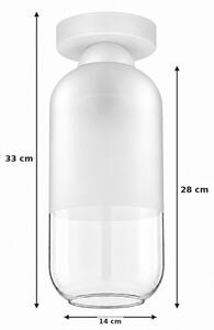 BRILAGI - LED Stropné svietidlo RETRO GLASS 1xE27/60W/230V pr. 14 cm biela