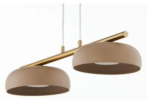 Luster na lankách OLAF 2xGX53/12W/230V béžová/zlatá