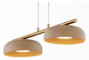 Luster na lankách OLAF 2xGX53/12W/230V béžová/zlatá