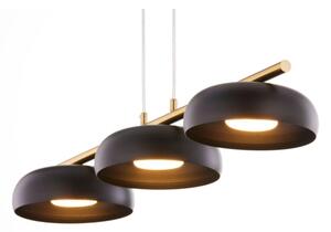 Luster na lanku OLAF 3xGX53/12W/230V čierna/zlatá