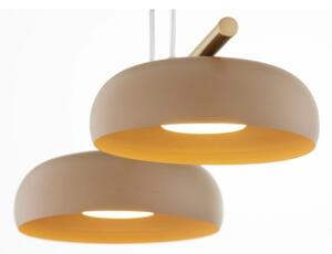 Luster na lankách OLAF 2xGX53/12W/230V béžová/zlatá