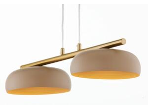 Luster na lankách OLAF 2xGX53/12W/230V béžová/zlatá