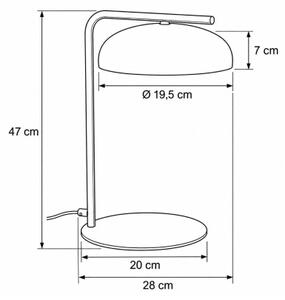 Stolná lampa OLAF 1xGX53/12W/230V béžová/zlatá
