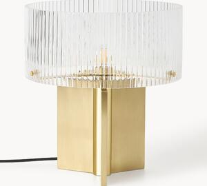 Stolová lampa's drážkovaným sklom Emmi