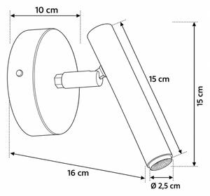 Nástenné bodové svietidlo STALACTITE 1xG9/3W/230V béžové
