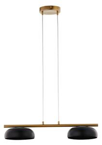 Luster na lanku OLAF 2xGX53/12W/230V čierna/zlatá