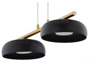 Luster na lanku OLAF 2xGX53/12W/230V čierna/zlatá