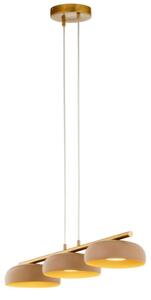 Luster na lanku OLAF 3xGX53/12W/230V béžová/zlatá