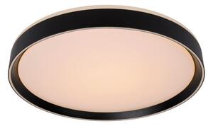 Lucide NURIA - Flush ceiling light - Ø 50 cm - LED Dim. - 1x36W 2700K - 3 StepDim - Black 79182/36/30