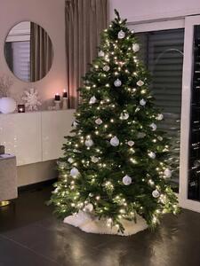 Svietiaci umelý vianočný stromček NORDMANN LED, výška 210 cm, plast, zelená