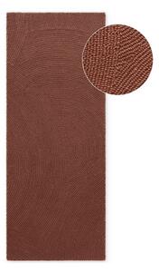 Ručne tkaný vlnený behúň v tehlovej farbe 80x200 cm Calmio – Hanse Home