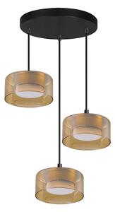 Brilagi - LED Luster na lanku AURA LUX 3xGX53/30W/230V čierna/zlatá