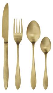 Sada príborov z nerezovej ocele Gold – set 4 ks