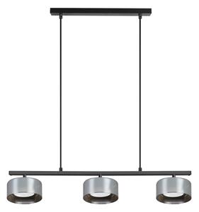 Brilagi - LED Závesný luster na lanku AURA LUX 3xGX53/30W/230V čierna/dymová
