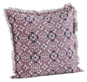 Bavlnený poťah na vankúš Dusty lilac/White/Blue 50 × 50 cm