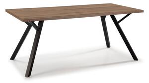 Jedálenský stôl s doskou v dekore orechového dreva 90x160 cm Paola - Marckeric