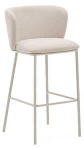 Béžová barová stolička (výška sedadla 75 cm) Ciselia – Kave Home
