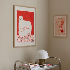 Autorský plagát Cat in Red by Cinzia Franceschini 30 x 40 cm