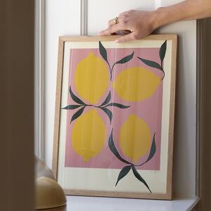 Autorský plagát Pink Lemon by Anna Mörner 30 x 40 cm