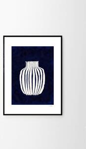 Autorský plagát Blue Vase by Ana Frois 30 x 40 cm