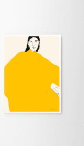 Autorský plagát Yellow Dress by Rosie McGuinness 50 x 70 cm