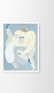 Autorský plagát Hold You / Blue by Sofia Lind 50x70 cm
