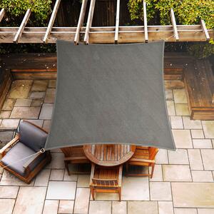 Blumfeldt Štvorcová slnečná clona, 4 × 4 m, polyester, priedušná