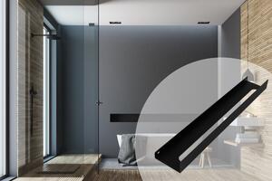 Rea, kúpeľňová polica 60cm SF02, čierna matná, REA-06010