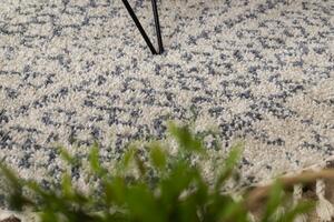 Okrúhly koberec BERBER AGADIR GO522, krémová -sivá - strapce, Maroko, Shaggy
