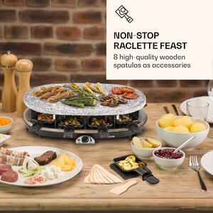 Klarstein Raclette Spatulas, drevené špachtle, obracačky, príslušenstvo pre raclette panvičky, 8 kusov