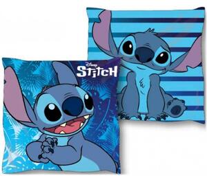 Obojstranný vankúš Lilo & Stitch - modrý - 38 x 38 cm