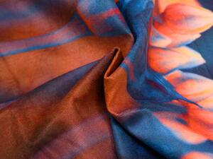 Dekoračná obliečka na vankúš FASCINATA 40x40 cm, oranžovo-modrý
