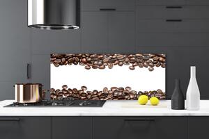 Nástenný panel  Káva zrnká kuchyňa 125x50 cm