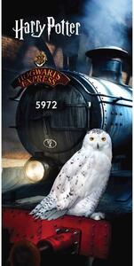Jerry Fabrics Detská osuška s potlačou - Harry Potter - Hedwig | 70 x 140 cm