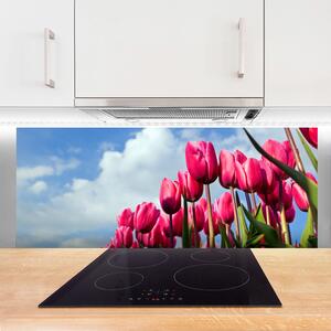 Nástenný panel  Tulipán 125x50 cm