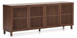 Tmavohnedá komoda v dekore orecha 181x71,5x42,5 cm Beyla – Kave Home