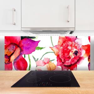 Nástenný panel  Kvety umenie 125x50 cm