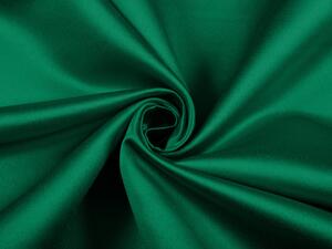Látka polyesterový satén LUX-012 Zelená - šírka 150 cm