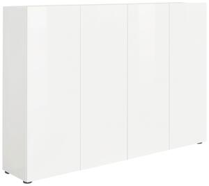 SKRINKA NA TOPÁNKY, biela, 160/115/34 cm Xora - Skrine, regály & police na topánky