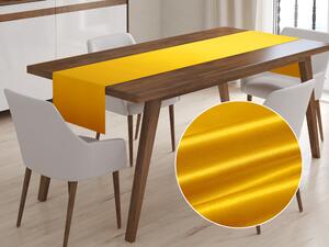 Biante Saténový behúň na stôl polyesterový Satén LUX-014 Kanárikovo žltý 20x120 cm