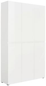 SKRINKA NA TOPÁNKY, biela, 120/200/34 cm Xora - Skrine, regály & police na topánky