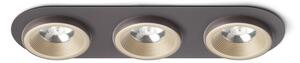 RENDL SHARM R III zápustné svietidlo perlová zlatá/hnedá 230V LED 3x10W 24° 3000K R13246