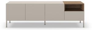 Krémový TV stolík 180x55 cm Cailin – Marckeric